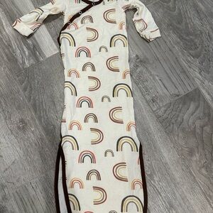 Newborn Baby Rainbow Patterned  Gown